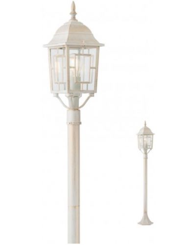 Градинска лампа Smarter - Melton 9711, IP44, E27, 1x42W, антично бяла - 1