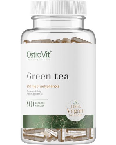 Green Tea, 500 mg, 90 капсули, OstroVit - 1
