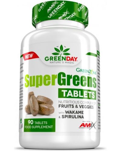 GreenDay Super Greens, 90 таблетки, Amix - 1