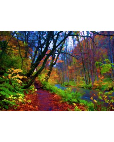 Пъзел Grafika от 1000 части - Есенна гора - 1