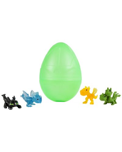 Комплект фигурки Spin Master Dragons - В зелено яйце - 1