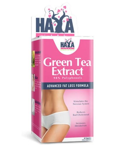 Green Tea Extract, 500 mg, 60 капсули, Haya Labs - 1