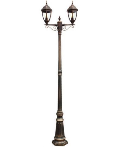 Градинска лампа Smarter - Sevilla 9609, IP44, E27, 2x42W, антично черна - 1