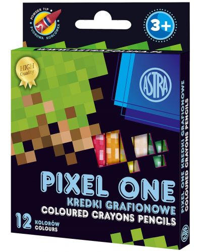 Графични пастели Astra Pixel One - 12 цвята - 1