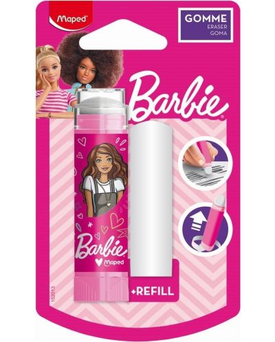 Гума стик Maped Barbie - С резервен пълнител - 2