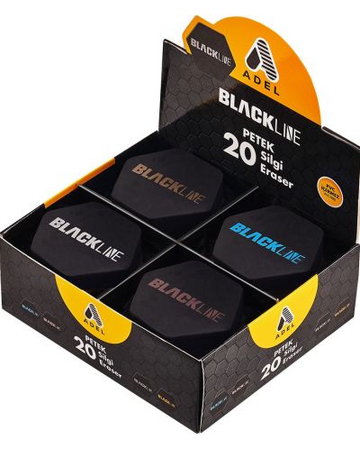 Гума Adel BlackLine - Черна, шестоъгълна, асортимент - 2