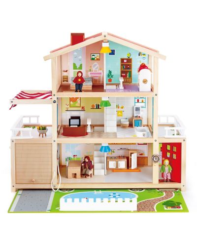 Дървена играчка Hape - Къща, имение - 1