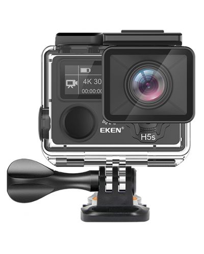 Спортна видеокамера EKEN - H5s Plus, черна - 1