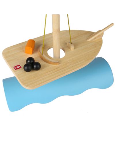 Дървена играчка Hape - Балансиращо корабче - 5