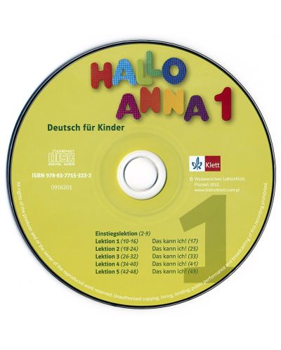 Hallo Anna 1: Учебна система по немски език за деца + 2 CD - 2