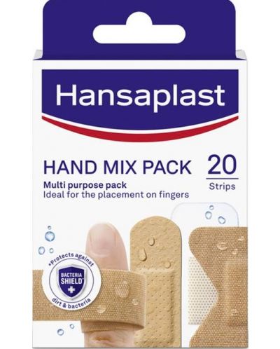 Hand Mix Pack Пластири за ръце, 20 броя, Hansaplast - 1