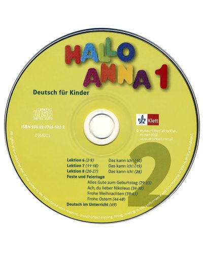 Hallo Anna 1: Учебна система по немски език за деца + 2 CD - 3