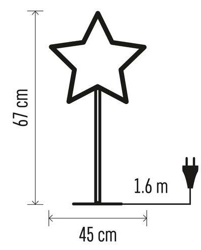 Хартиена звезда Emos - 45 cm, 25W, E14, зелена - 5