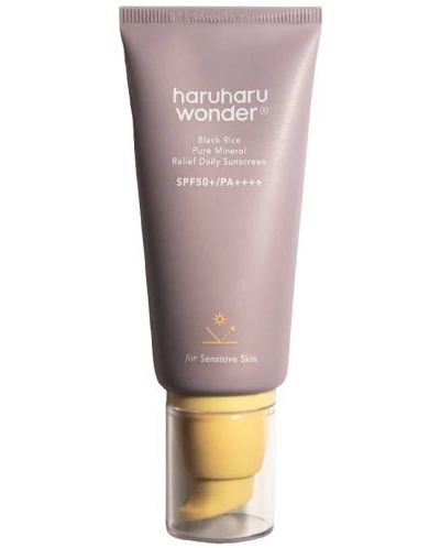 Haruharu Wonder Слънцезащитен крем Black Rice Pure Mineral Relief, SPF50+, 50 ml - 1