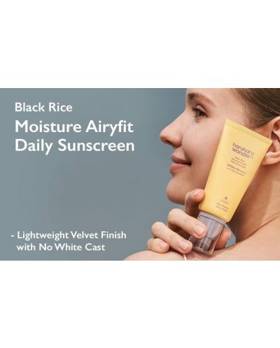 Haruharu Wonder Слънцезащитен крем Black Rice Moisture Airyfit, SPF50+, 50 ml - 2