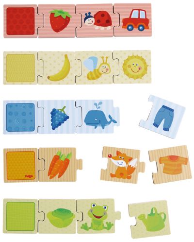 Детска пъзел-игра Haba - Съвпадения по цветове с животни и предмети - 3