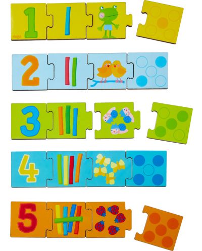 Детска пъзел-игра Haba - Съвпадения с числа - 3