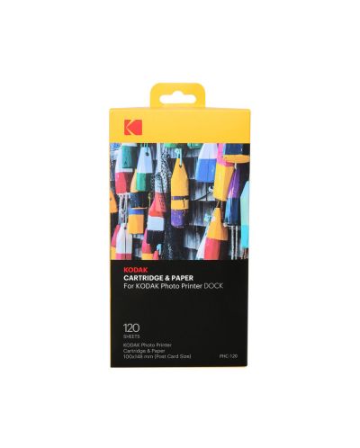 Мастило и фотохартия Kodak Photo Printer Dock Cartridge, 120 pack
