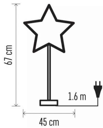 Хартиена звезда Emos - 45 cm, 25W, E14 - 6