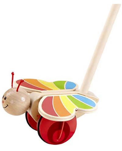 Дървена играчка за бутане Hape – Пеперудка - 1