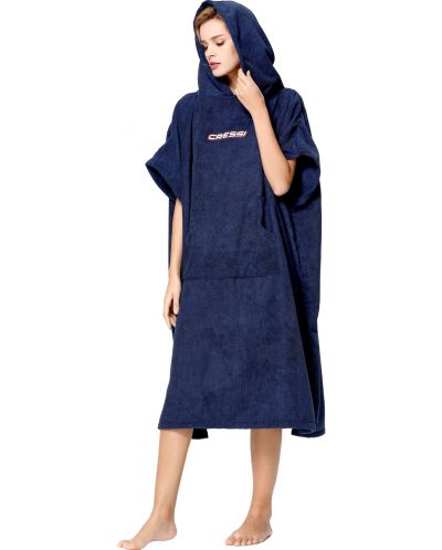 Хавлиено пончо Cressi - Poncho Robe , синьо - 6