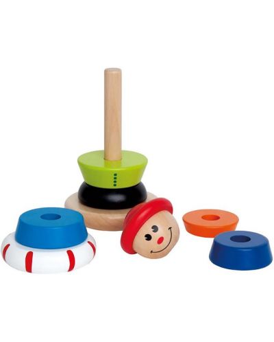 Детска играчка за нанизване от Hape – Джак, дървена - 2