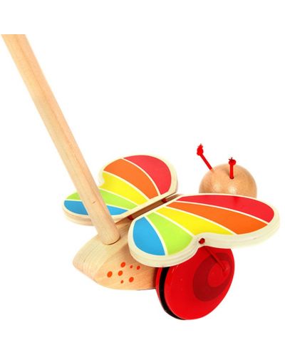 Дървена играчка за бутане Hape – Пеперудка - 4