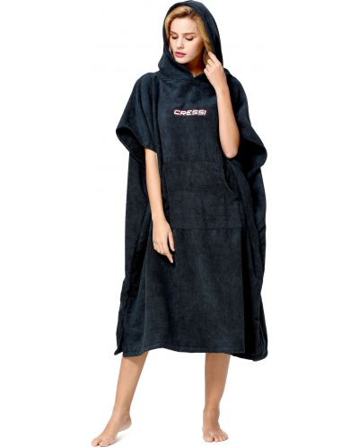 Хавлиено пончо Cressi - Poncho Robe , черно - 6