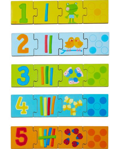 Детска пъзел-игра Haba - Съвпадения с числа - 2