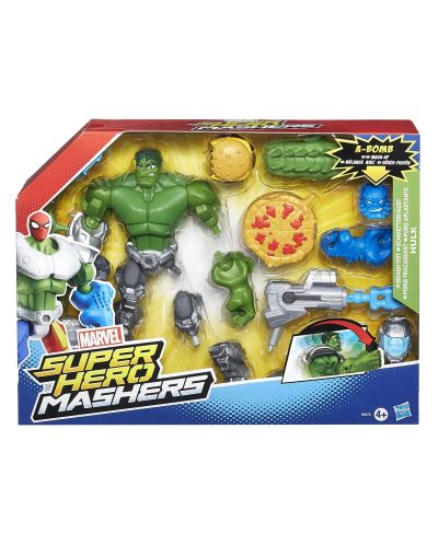 Hasbro Marvel Super Hero Mashers: Супер фигура с разглобяващи се и заменяеми крайници на Хълк - 4