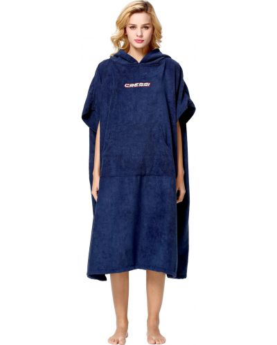 Хавлиено пончо Cressi - Poncho Robe , синьо - 2