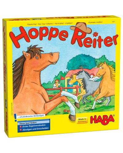 Детска настолна игра Haba - Хоп в галоп - 1