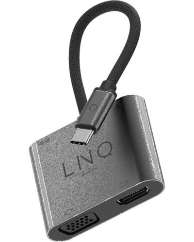 Хъб LINQ - LQ48001, 4 в 1, сив - 3