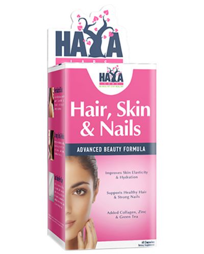 Hair, Skin and Nails, 60 капсули, Haya Labs - 1