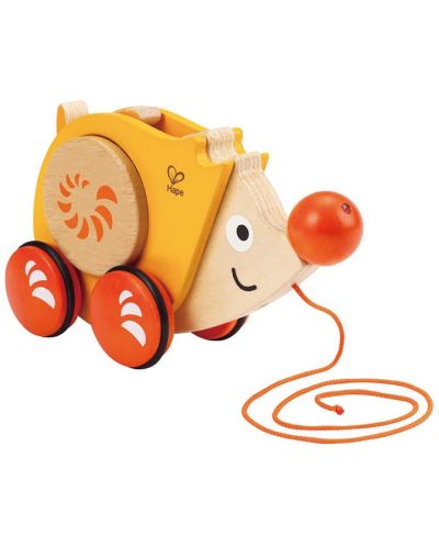 Детска играчка за дърпане Hape – Таралеж, дървена - 2