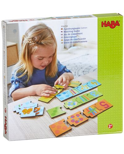 Детска пъзел-игра Haba - Съвпадения с числа - 1
