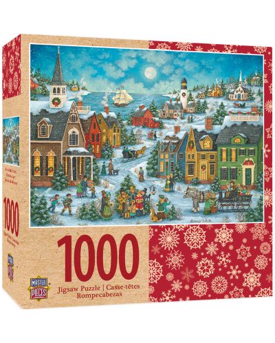 Пъзел Master Pieces от 1000 части - Коледни песни до пристанището, Бони Уайт