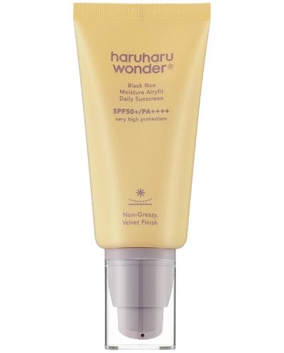 Haruharu Wonder Слънцезащитен крем Black Rice Moisture Airyfit, SPF50+, 50 ml - 1