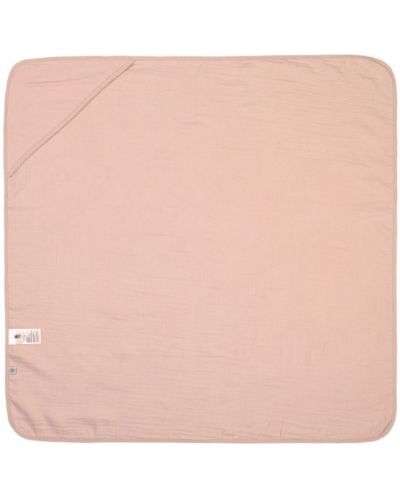 Хавлия с качулка Lassig - Cozy Care, 90 х 90 cm, розова - 1