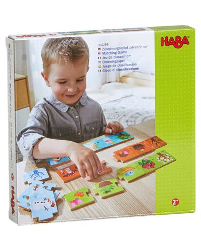 Детска пъзел-игра Haba - Съвпадения според сезона - 1