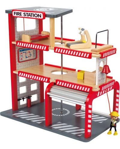Детска играчка пожарна станция Hape, дървена - 2