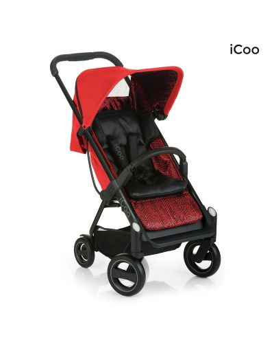 Детска количка Hauck iCoo - Acrobat Fishbone, червена - 1