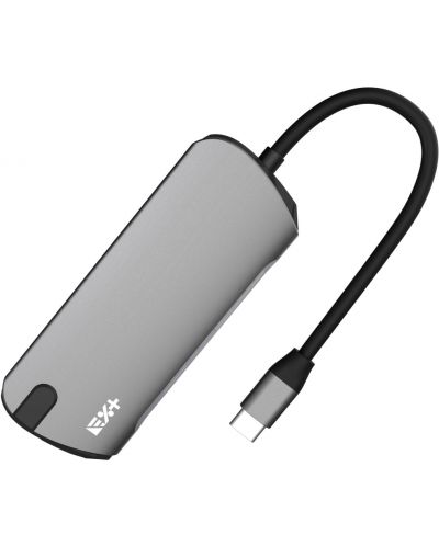 USB хъб Next One - Pro Multiport, 8 порта, USB-C, сив - 3