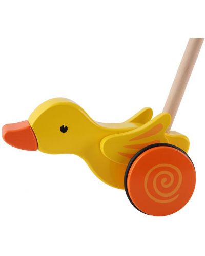 Детска играчка за бутане Hape – Пате, дървена - 4
