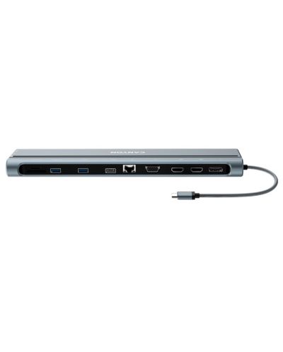 Хъб Canyon - DS-90, 14 порта, USB-C, Space Grey - 2