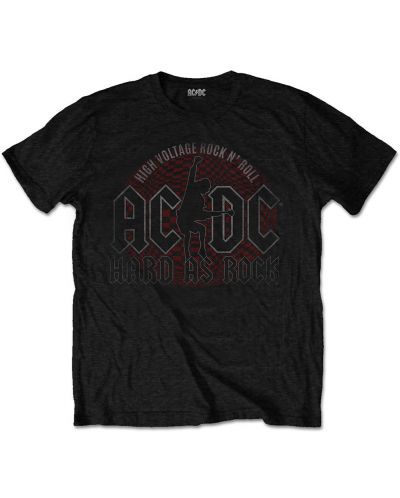 Тениска Rock Off AC/DC - Hard As Rock High Voltage, черна - 1