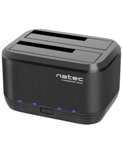 HDD/SSD докинг станция Natec - Kangaroo Dual, USB 3.0, черна - 5