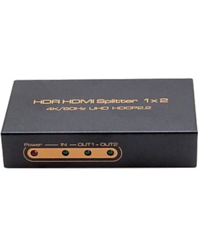 HDMI сплитер ESTILLO  - HDSP0013M1 4K/60Hz, 1/2, черен - 2