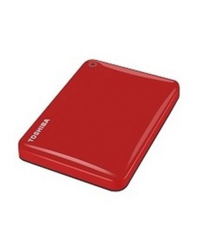 Твърд диск Toshiba - Canvio Alu, 2TB, външен, 2.5'', червен - 1