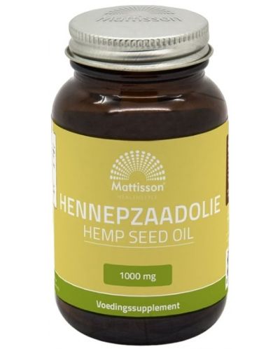 Hemp Seed Oil, 1000 mg, 60 капсули, Mattisson Healthstyle - 1